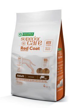 Nature's Protection Superior Care Red Coat Grain Free Salmon Adult All Breeds Сухий беззерновий корм для дорослих собак усіх порід з рудим забарвленням з лососем, 4 кг NPSC47234 фото