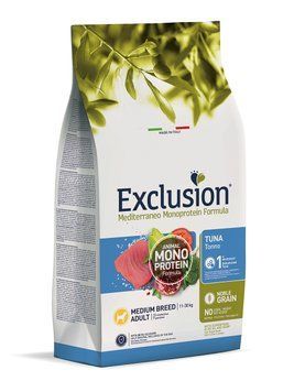 Exclusion Mediterraneo Monoprotein Formula Сухий корм з тунцем для дорослих собак середніх порід 05177 фото