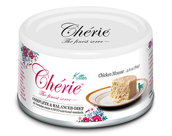 Cherie 80g Complete & Balanced Chicken Мус з курки для кошенят CHT17502 фото
