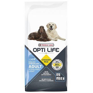 Opti Life Sterilised Light Medium & Maxi ОПТІ ЛАЙФ СТЕРІЛАЙЗИД ЛАЙТ СЕРЕДНІХ ВЕЛИКИХ сухий суперпреміум корм для стерилізованих і собак із зайвою вагою середніх і великих порід 311363 фото