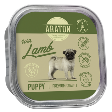 ARATON Puppy with Lamb Вологий корм для цуценят з ягнятиною 150 г KIK45702 фото