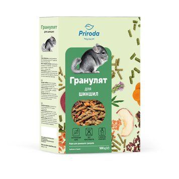 Корм Природа &laquo;Гранулят&raquo; для шиншил, 500 г 4823082415649 фото