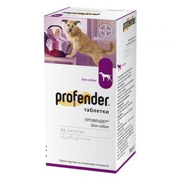Таблетки Bayer Profender від глистів для собак (6таб.) 04333 фото
