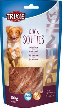 Ласощі Trixie Premio Duck Softies для собак, з м'яса качки, 100 г TX-31869 фото