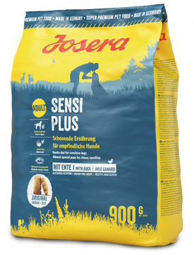 Сухий корм для дорослих собак з чутливим травленням Josera SensiPlus з качкою та птицею 0,9 кг 50006121 фото