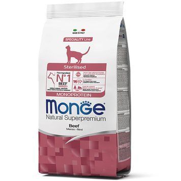 Сухий корм Monge Cat Sterilised для стерилізованих кішок з Яловичиною 70005524 фото