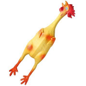 Flamingo Latex Chicken ФЛАМІНГО КУРКА латексна іграшка з пищалкою для собак 500923 фото