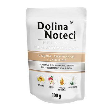 Пауч Dolina Noteci Premium для собак маленьких порід з гусем,картоплею та яблуком,100 гр DN 100 (885) фото