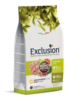 Exclusion Mediterraneo Monoprotein Formula Сухий корм з куркою для дорослих собак середніх порід 06060 фото