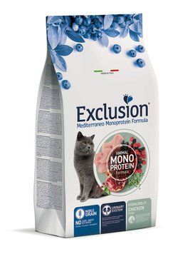 Exclusion Mediterraneo Monoprotein Formula Сухий корм з куркою для стерилізованих котів віком від 7 років 06025 фото
