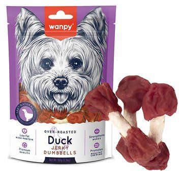 Wanpy Duck Jerky Dumbbells ВАНПІ КІСТКА-ГАНТЕЛЬ З В&rsquo;ЯЛЕНОЮ КАЧКОЮ ласощі для собак DA-06H фото