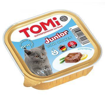TOMi Junior ТОМІ ДЛЯ КОШЕНЯТ консерви з куркою для кошенят, паштет 320037 фото