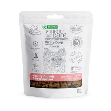 Nature's Protection Superior Care White Dogs Growth and Development Беззернові ласощі для юніорів із білим забарвленням з протеїном комах, 150 г KIKNPSC47651 фото