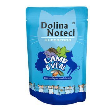 Пауч Dolina Noteci Superfood для котів з ягнятиною та телятиною 85г DN 85 (753) фото