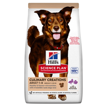 Hill's SCIENCE PLAN Adult Medium Breed Culinary Creations Сухий корм для дорослих собак середніх порід, із качкою та картоплею, 2,5 кг 607388 фото