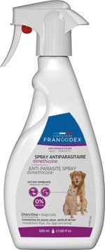 LABORATOIRE FRANCODEX SPRAY DIMETHICONE DOG & CAT Спрей з диметиконом для собак та котів, 500 мл 172468 фото