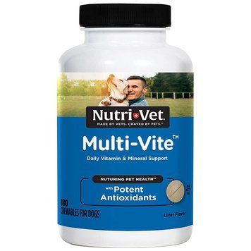 Nutri-Vet Multi-Vit НУТРІ-ВЕТ МУЛЬТИ-ВІТ мультивітаміни для собак, жувальні таблетки 93529 фото