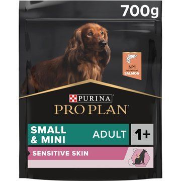 Сухий корм PRO PLAN Small&Mini Adult 1+ Sensitive Skin для дорослих дрібних порід з чутливою шкірою з лососем 700г 7613035120808 фото