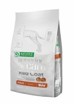 Nature's Protection Superior Care Red Coat Poultry Adult All breeds Сухий корм для дорослих собак усіх порід з рудим забарвленням з м'ясом птиці, 1,5 кг NPSC46341 фото