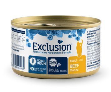 Exclusion Mediterraneo Monoprotein Formula Вологий корм з яловичиною для дорослих котів 05205 фото