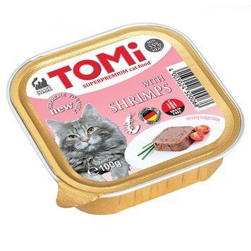 TOMi Shrimps ТОМИ КРЕВЕТКИ консерви для котів, паштет 320068 фото