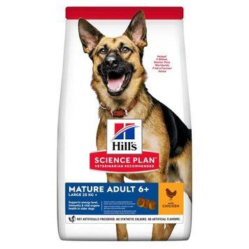 Hill&rsquo;s SCIENCE PLAN Mature Adult 6+ Large Breed Сухий корм для зрілих собак великих порід від 6 років, з куркою, 14 кг 604371 фото