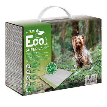 Пелюшки для собак ECO (абсорбуючі) 57х54, 14 шт (8 уп/ящ.) (ціна за упаков.) C6028471 eco фото