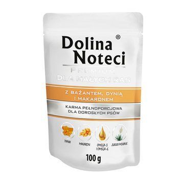 Пауч Dolina Noteci Premium для собак маленьких порід з фазаном,гарбузом та локшиною,100 гр DN 100 (861) фото