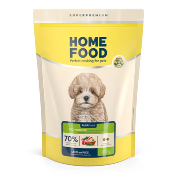 Сухий корм HOME FOOD для цуценят малих порід Ягнятина та рис 2027107 фото