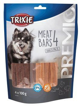 Ласощі Trixie Premio 4 Meat Bars для собак, з куркою, качкою, бараниною і лососем, 4 x 100 г TX-31853 фото
