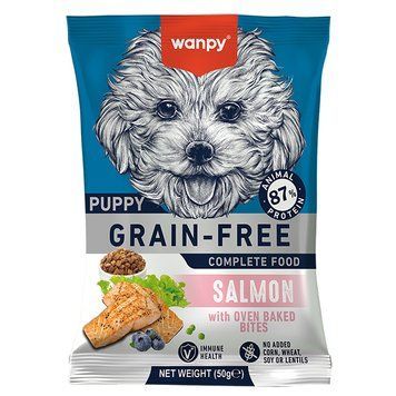 Сухий беззерновий корм Wanpy Puppy Grain Free Salmon для цуценят DFF-02-0,05 фото