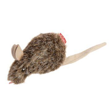 Іграшка для котів Мишка GiGwi Refillable Catnip, штучне хутро, 10 см 75300 фото