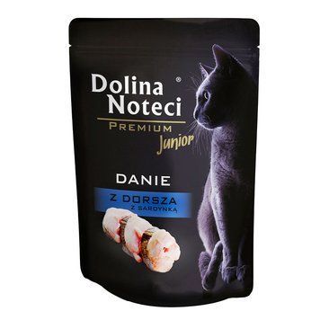 Пауч Dolina Noteci Danie для кошенят з тріскою та сардиною 85г DN 85 (220) фото