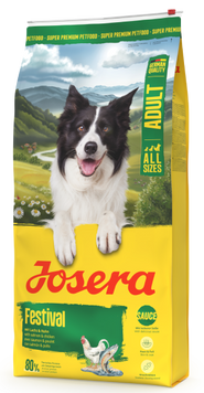 Сухий корм для зі смачним соусом для вибагливих собак Josera Festival 0,9 кг 121819 фото