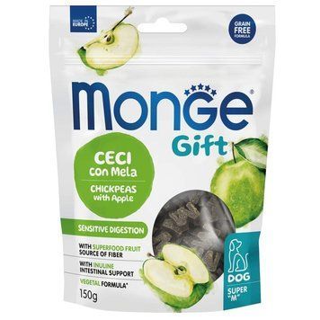 Ласощі Monge Gift Dog Sensitive Digestion з нутом та яблуком для собак (веган) 70085694 фото