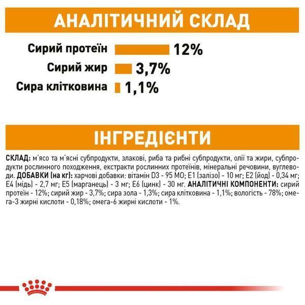 Роял Канін (ROYAL CANIN INTENSE BEAUTY IN GRAVY) Вологий корм для підтримки краси шерсті&nbsp;дорослих котів шматочки в соусі 85г 40710010 фото