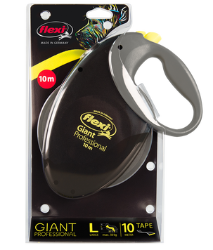 Повідець-рулетка Giant Professional Neon стрічка (10 м; до 50 кг) (чорний) GTP.251.S NEO.23 фото