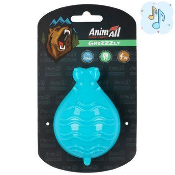 AnimAll GrizZzly АнімАлл Грізлі Іграшка для собак Бегемот, 10&times;7&times;7,2 см, синій 159804 фото