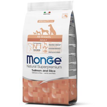 Сухий корм Monge Dog All breeds Adult для дорослих собак всіх порід з Лососем 70011297 фото