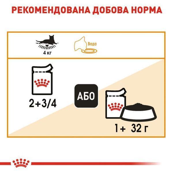 Роял Канін (ROYAL CANIN INTENSE BEAUTY IN JELLY) Вологий корм для підтримки краси шерсті&nbsp;дорослих котів шматочки в желе 85г 41510010 фото