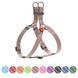 Шлея з відновленої бавовни WAUDOG Re-cotton з QR паспортом, світловідбиваюча, пластиковий фастекс, L, Ш 25 мм, Д 60-85 см коричневий 03336 фото