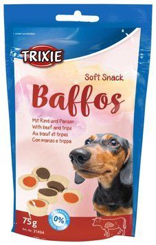 Вітамінізовані ласощі Trixie Baffos для собак, з яловичиною та шлунком, 75 г TX-31494 фото