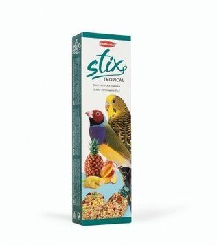 Ласощі для хвилястих папуг та малих екзотичних птахів Padovan Stix Tropic Cocores 80 г (PP00207) PP00207 фото