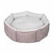 Лежак для тварини CUPCAKE ,круглий (сірий) 98 см XL VR07//3541 фото