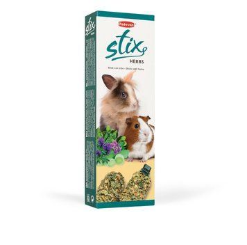 Ласощі для карликових кроликів, шиншил і морських свинок Padоvan Stix Herbs Coniglietti 100г (PP00348) PP00348 фото
