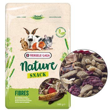 Versele-Laga Nature Snack Fibres ВЕРСЕЛЕ-ЛАГА НАТЮР СНЕК КЛІТКОВИНА додатковий корм для гризунів 614402 фото
