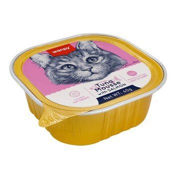 Wanpy Tuna&Salmon ВАНПІ ТУНЕЦЬ ЛОСОСЬ консерви для котів, мус AT-12 фото