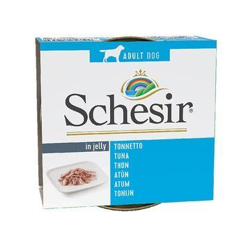 Schesir Tuna ШЕЗІР ТУНЕЦЬ в желе натуральні консерви для собак, вологий корм, банка 150г 712530 фото