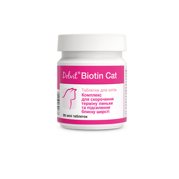 Вітамінно-мінеральний комплекс Dolvit Biotin Cat для котів, для шкіри та шерсті DLF64183 фото