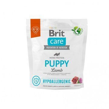 Сухий корм Brit Care Dog Hypoallergenic Puppy для цуценят, гіпоалергенний з ягням, 1 кг 8595602558971 фото